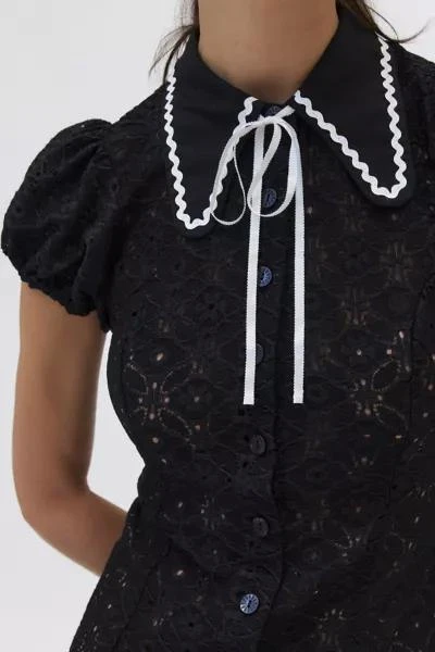 Kimchi Blue Kimchi Blue Aubrey Lace Collared Mini Dress 2