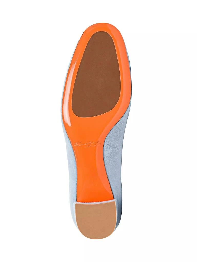Santoni Fight 50MM Suede Pumps 6