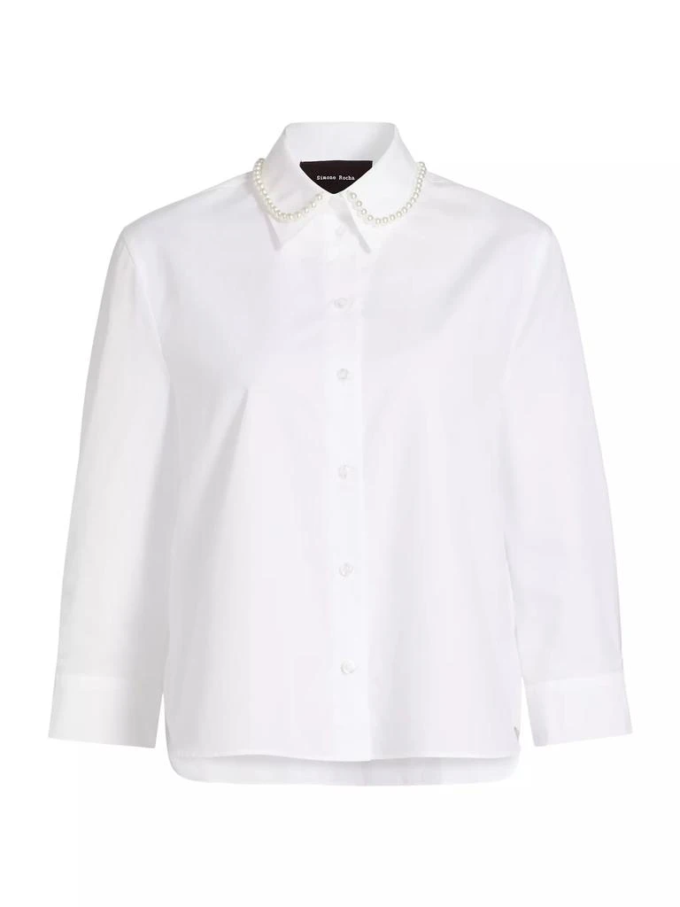 Simone Rocha Embellished Button-Front Shirt 1