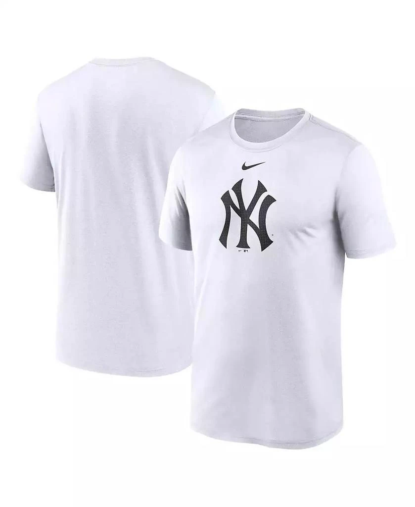 NIKE Men's White New York Yankees Legend Fuse Large Logo Performance T-shirt 1