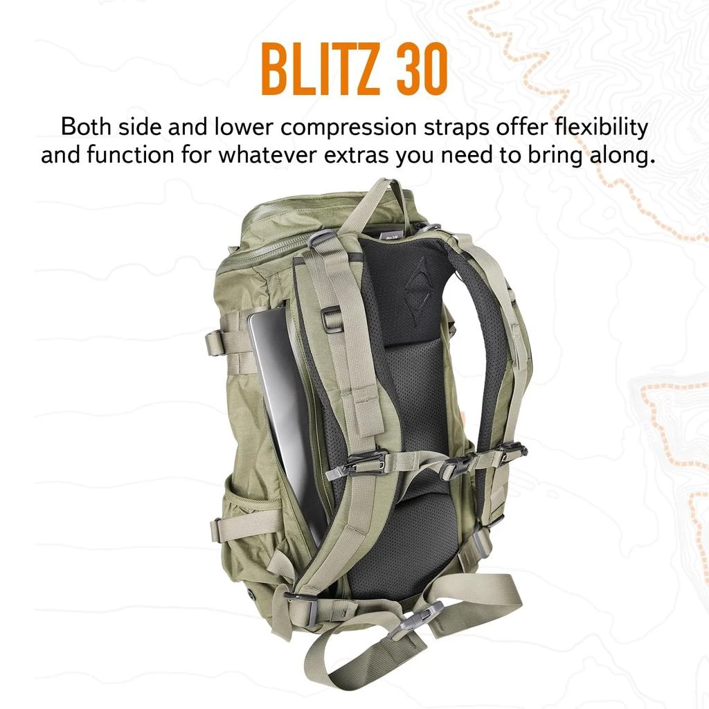 Mystery Ranch Mystery Ranch Blitz 30 Backpack – Tactical Daypack with Waistbelt
Padded Laptop Sleeve – Forest, 30L, L/XL 4
