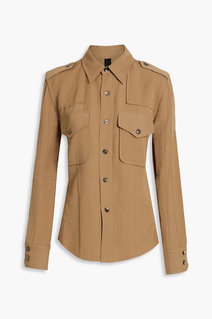 PETAR PETROV Lacy gabardine shirt