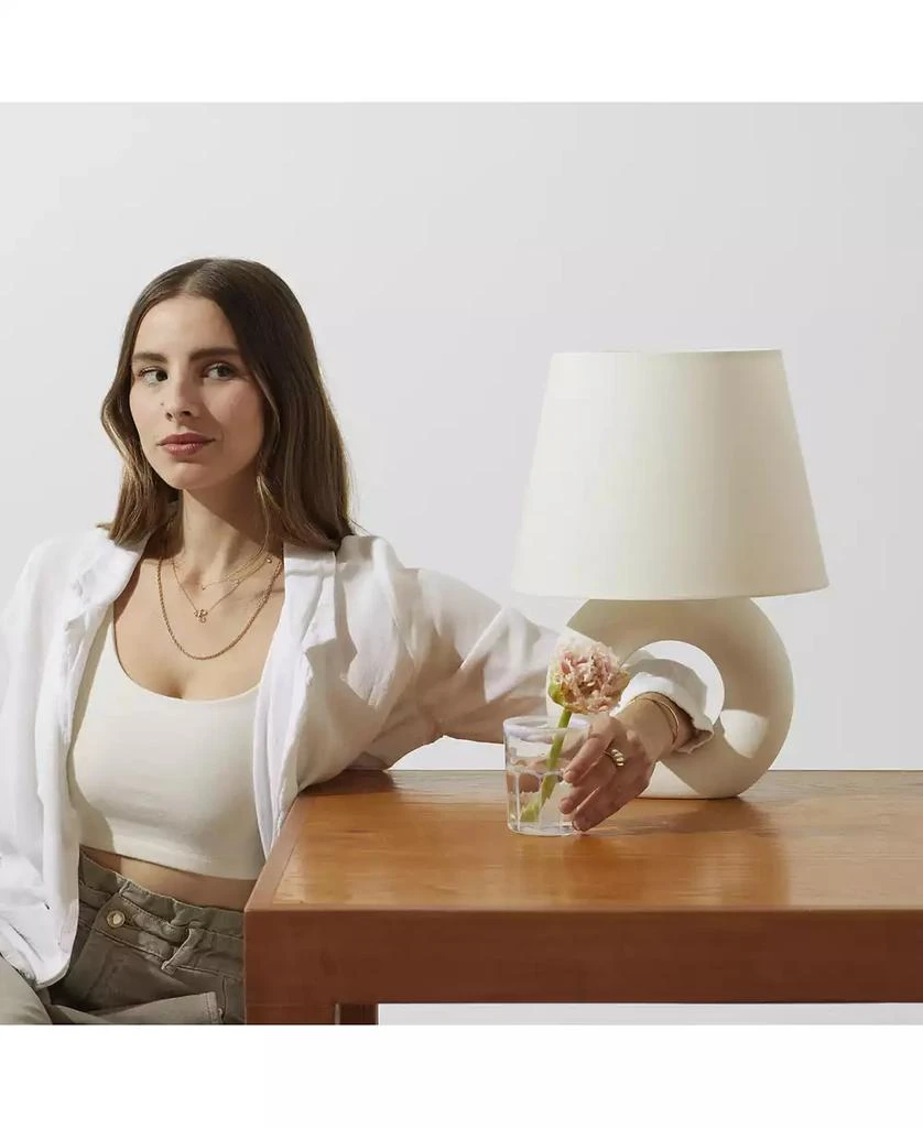 Brightech Chloe 15.5" Ceramic Contemporary LED Table Lamp 5