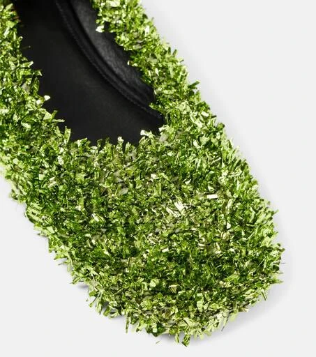 Dries Van Noten Glove glitter ballet flats 5