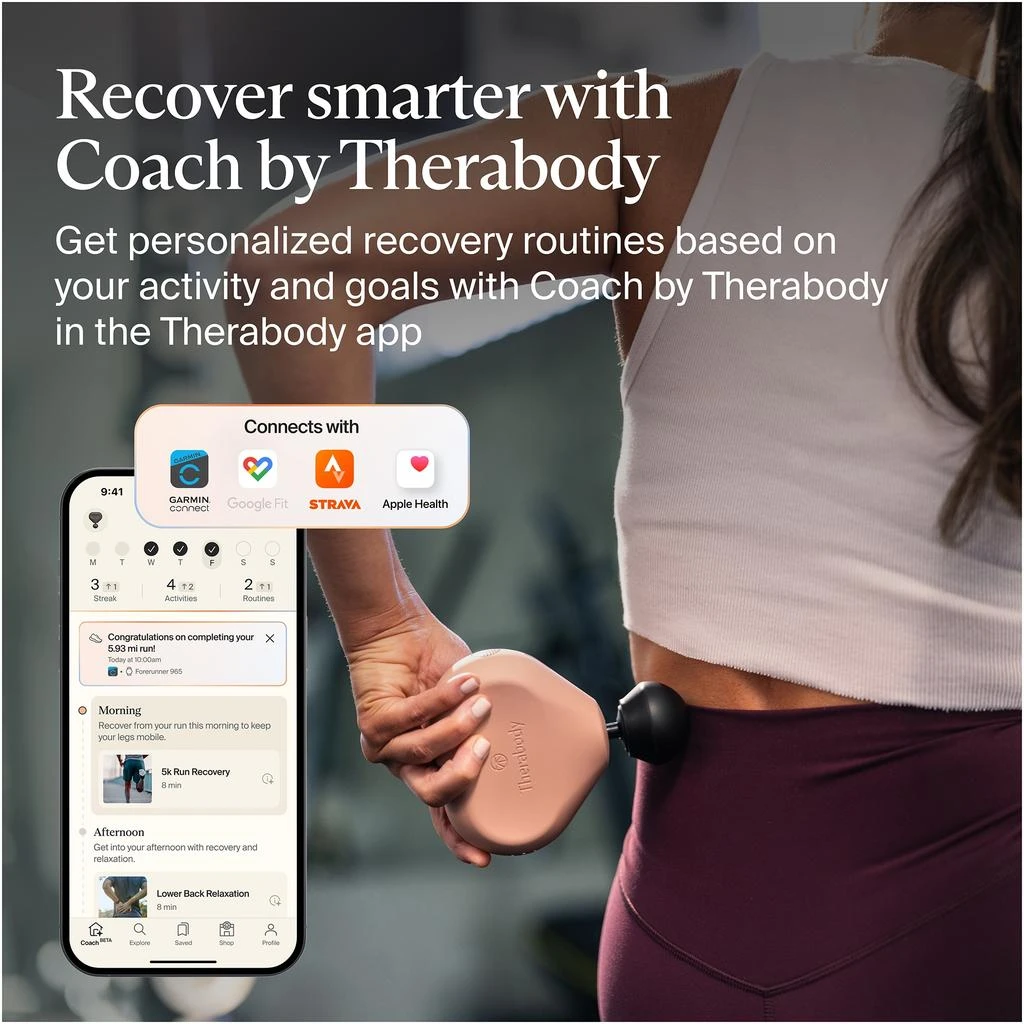 Therabody Theragun Mini Portable Massage Gun - Desert Rose 8