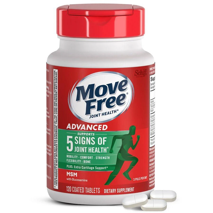 Advanced + MSM with Glucosamine, Joint Support Coated Tablets