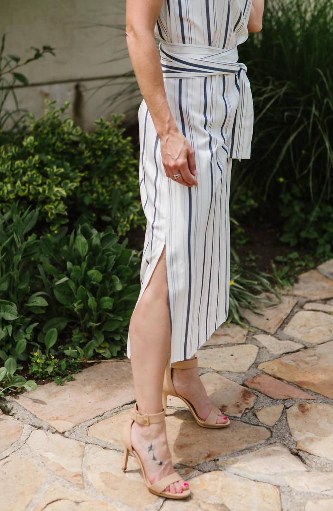 Cupcakes And Cashmere Aprea Tie Shirt Dress In Ivory