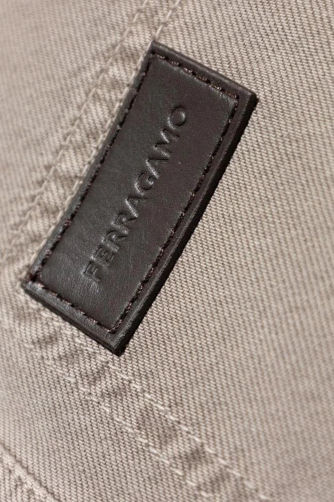 Salvatore Ferragamo Ferragamo Logo Patch Buttoned Denim Shirt 2