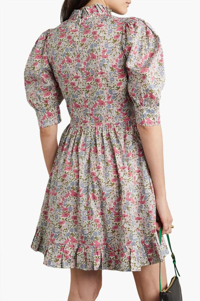 O PIONEERS Susie ruffled floral-print cotton mini dress 3
