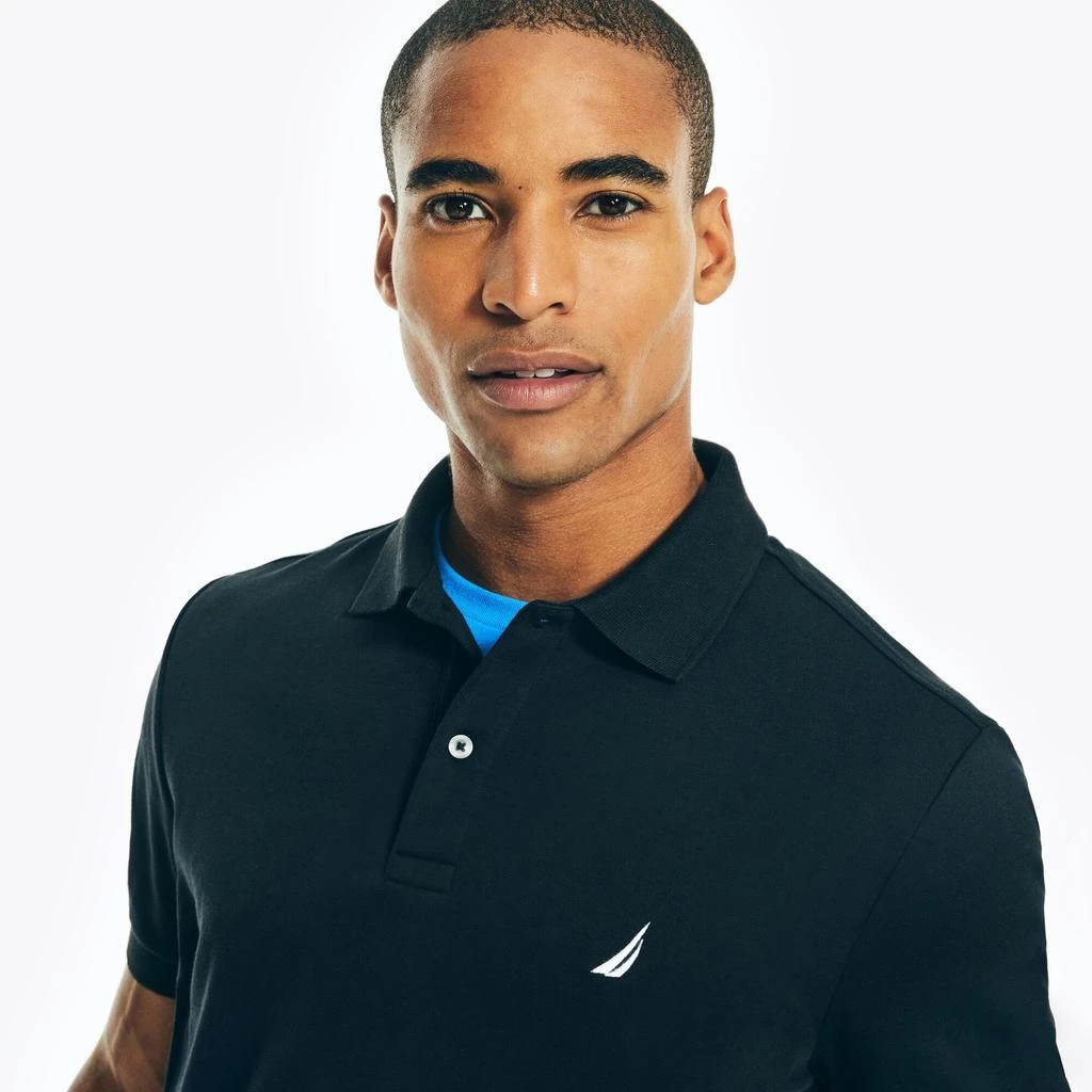 Nautica Mens Slim Fit Interlock Deck Polo 3