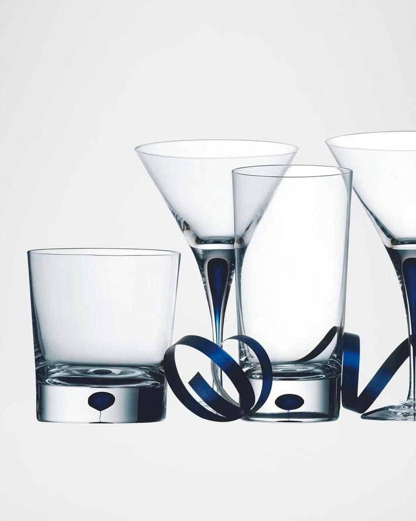 Orrefors Intermezzo Blue Martini Glasses, Set of 2 4