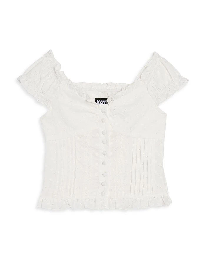 KatieJnyc Girls
Cap Sleeve Corset Look Top - Big Kid