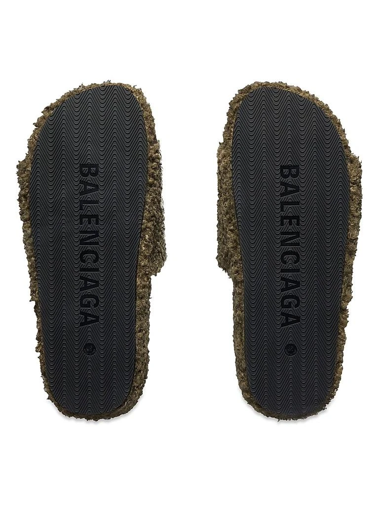 Balenciaga Furry Slide Sandals 7