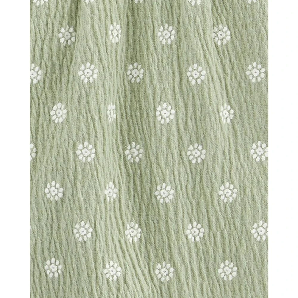 Carter's Baby Girls Crinkle Jersey Jumpsuit and Headwrap, 2 Piece Set 2