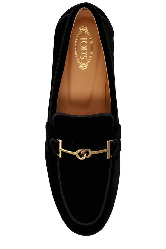Tod's Tod's Round Toe Velvet Loafers 4