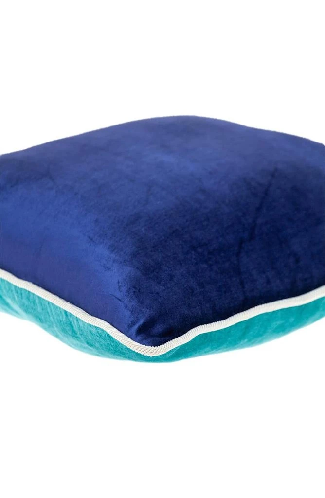 Parkland Maia Transitional Aqua Throw Pillow 5