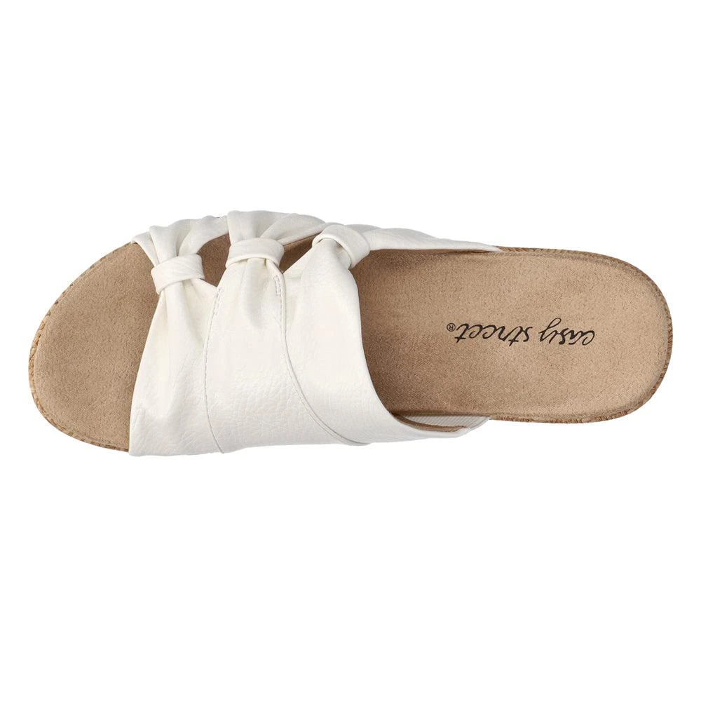 Easy Street Bertina Rafia Wedge Sandals 4