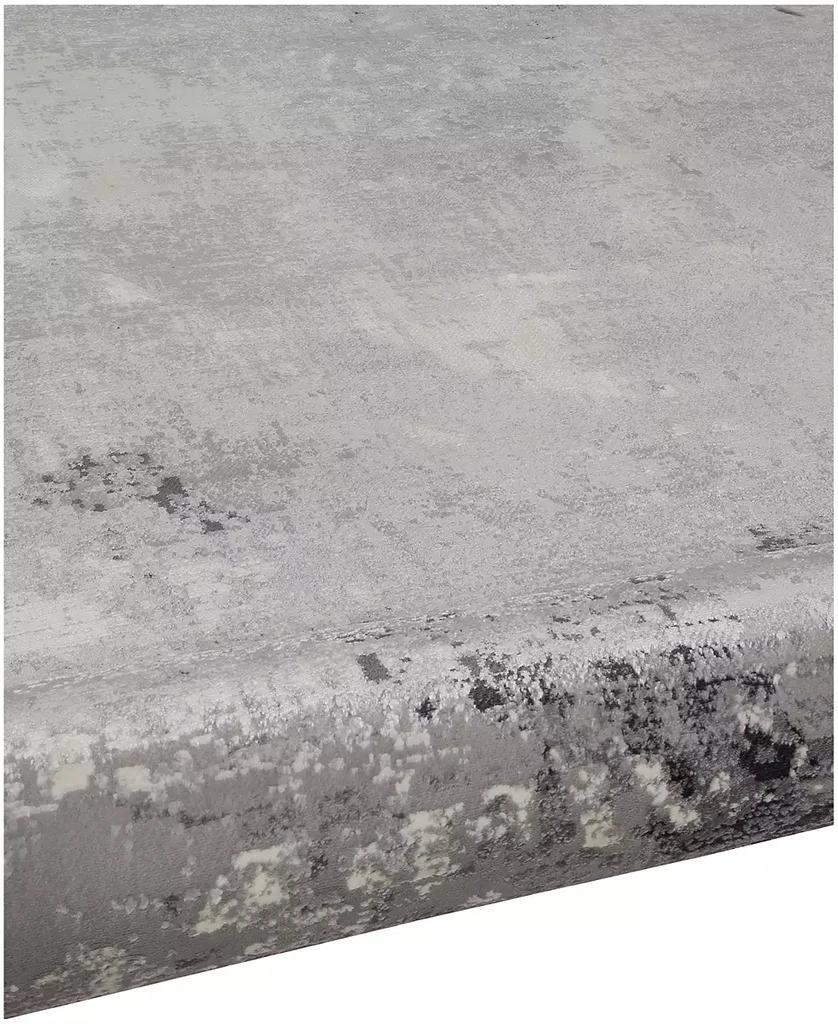 Sunbrella Modern SM-02 Gray/Blue 9' x 12' Area Rug 3