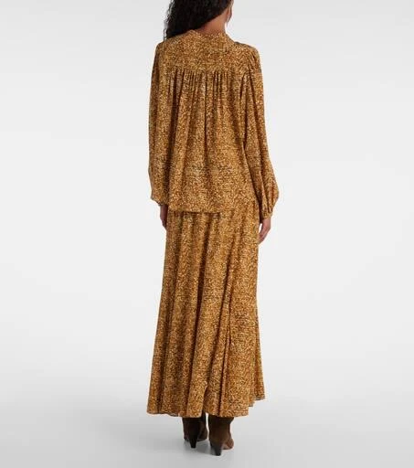 Isabel Marant Sally printed silk-blend blouse 3