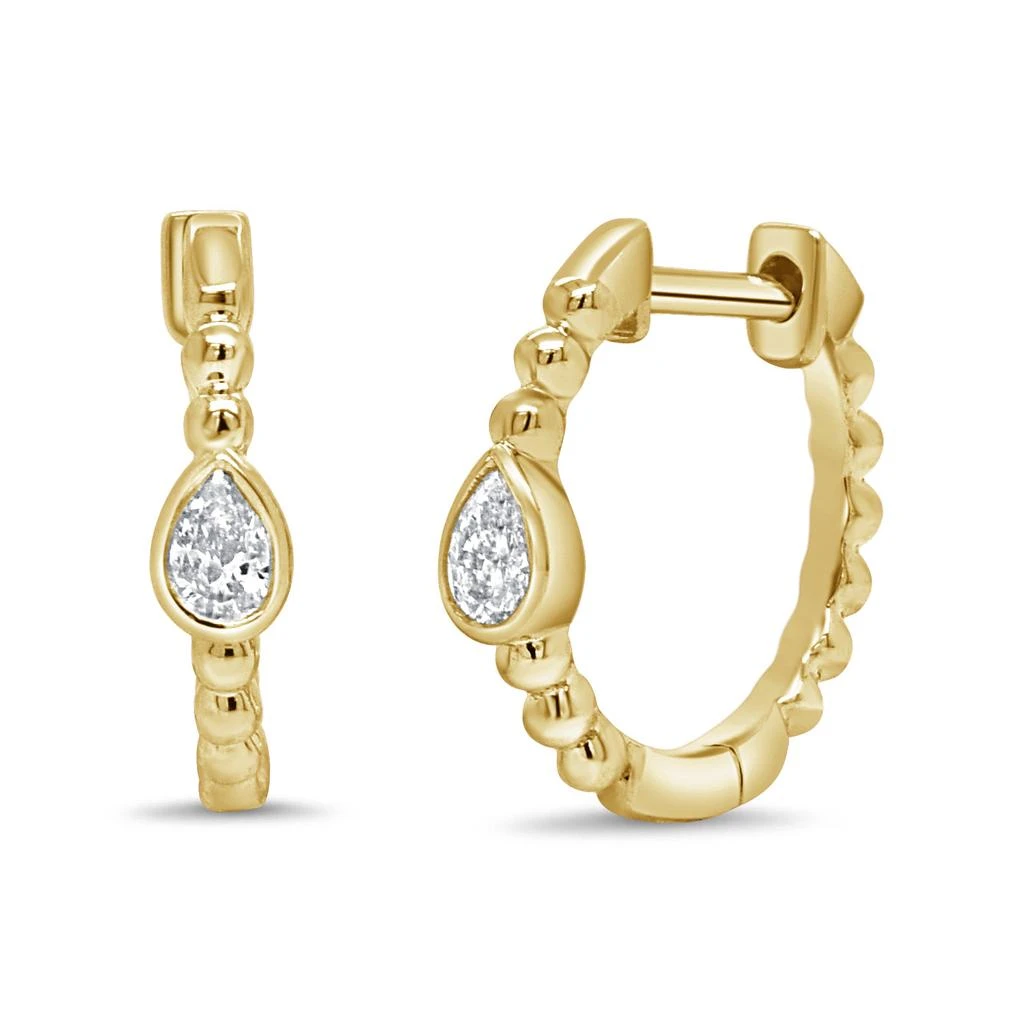 Sabrina Designs 14K Yellow Gold Diamond Huggie Earrings