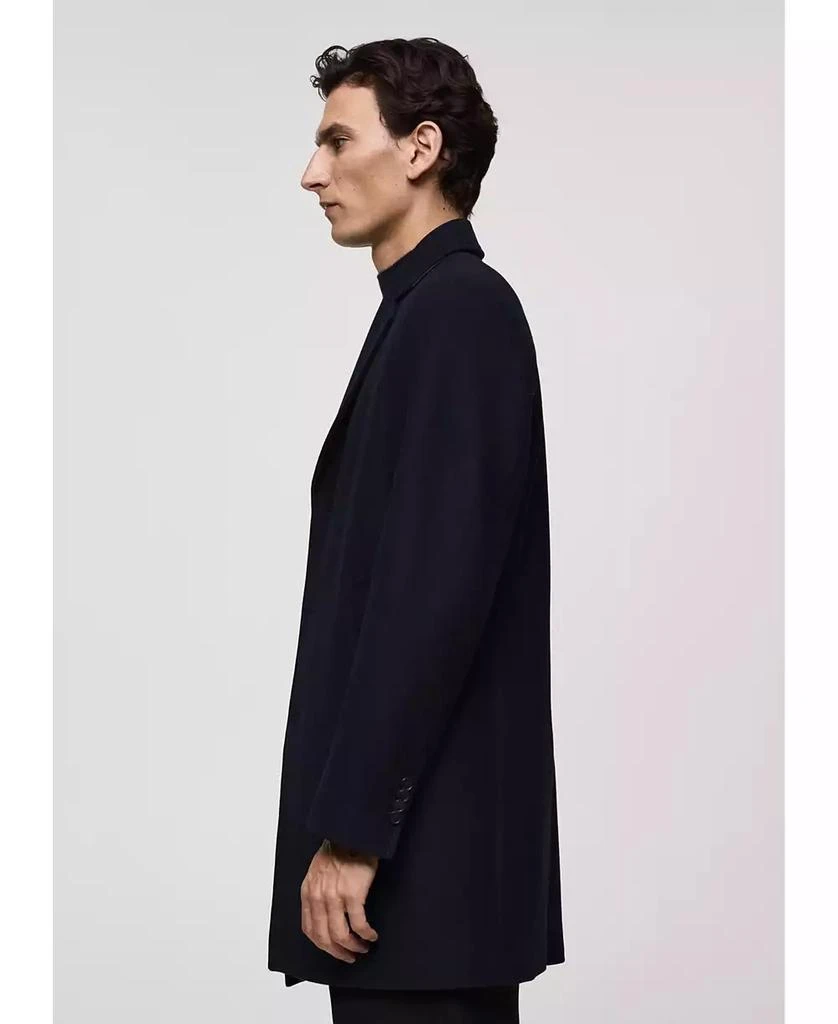 Mango Men's Lightweight Wool Coat 4