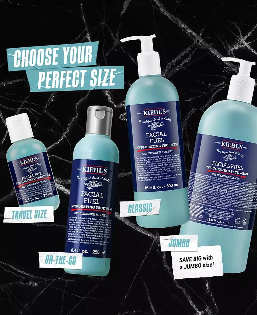 Kiehl's Facial Fuel Energizing Face Wash, 33.8 oz. 6