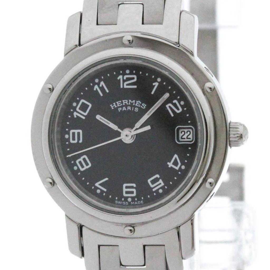 Hermes Clipper Steel Earring Watch (Pre-Owned)