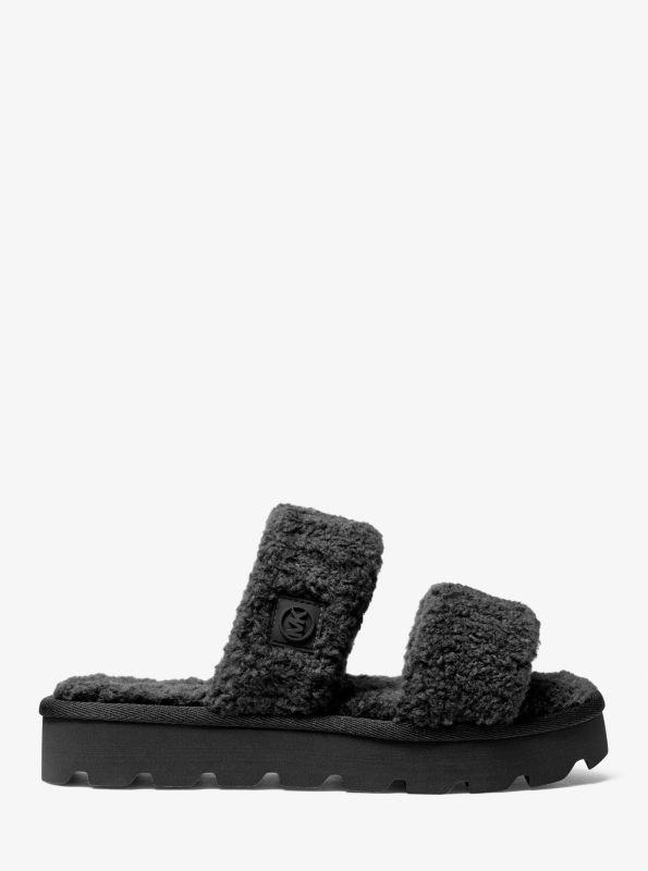 Michael Kors Winnie Faux Shearling Slide Sandal