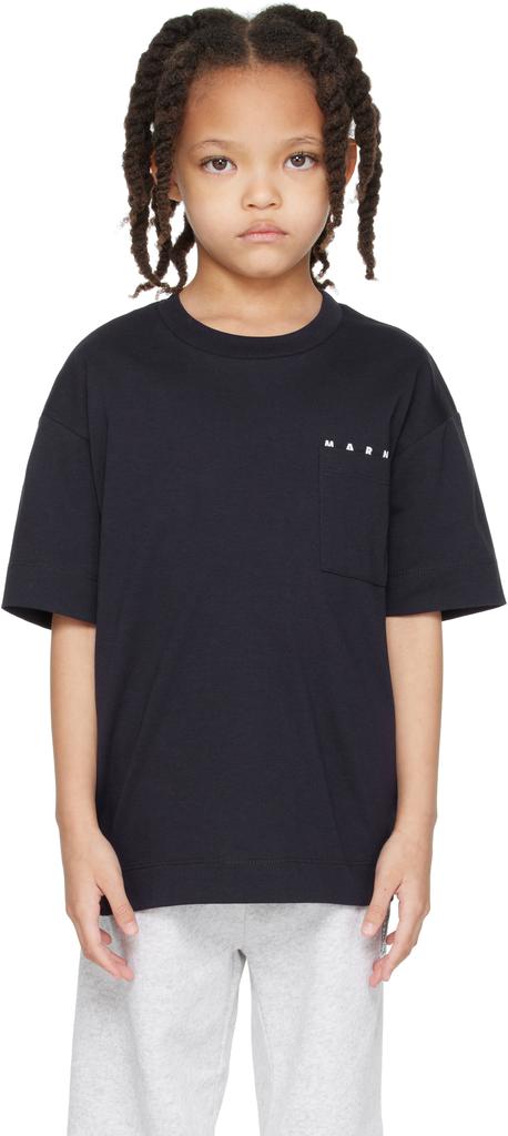 MARNI キッズ 2025 ネイビー ロゴ Tシャツ 14Y 楽天市場】マルニ Tシャツ キッズ ロゴ 大人もOK レディース
