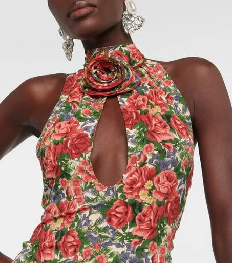 Magda Butrym Floral halterneck top 4