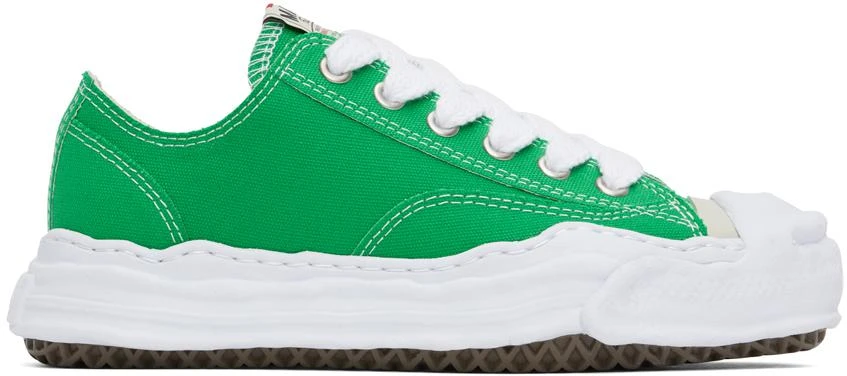 Maison MIHARA YASUHIRO Green Hank OG Sole Canvas Low-Top Sneakers 1