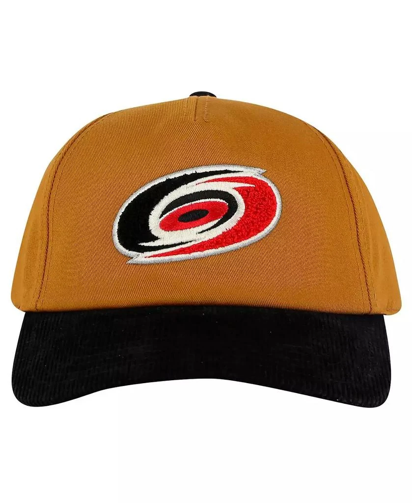 American Needle Men's Tan/Black Carolina Hurricanes Burnett Adjustable Hat 1