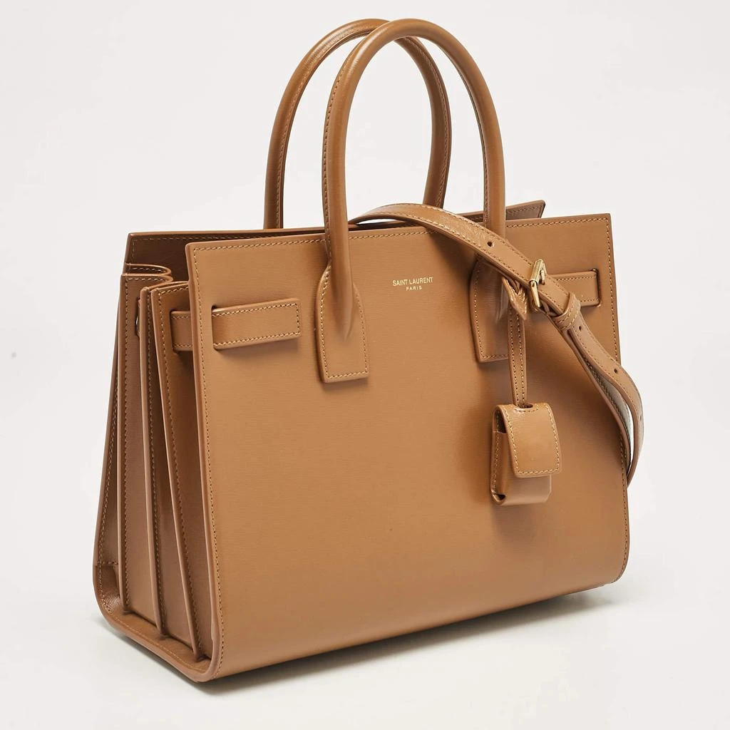 Yves Saint Laurent Saint Laurent Brown Leather Baby Classic Sac De Jour Tote 3