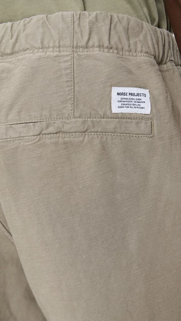 Norse Projects Ezra Relaxed Cotton Linen Trousers 5