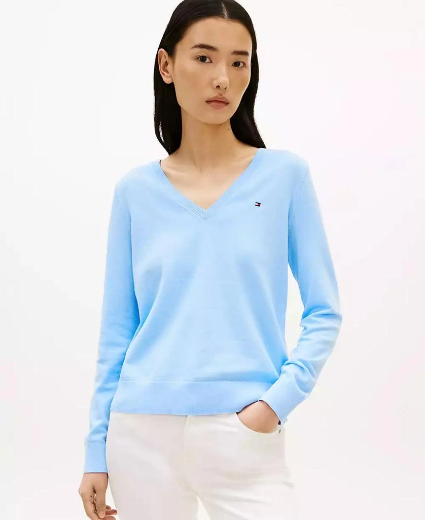 Tommy Hilfiger Women's V-Neck Knit Sweater