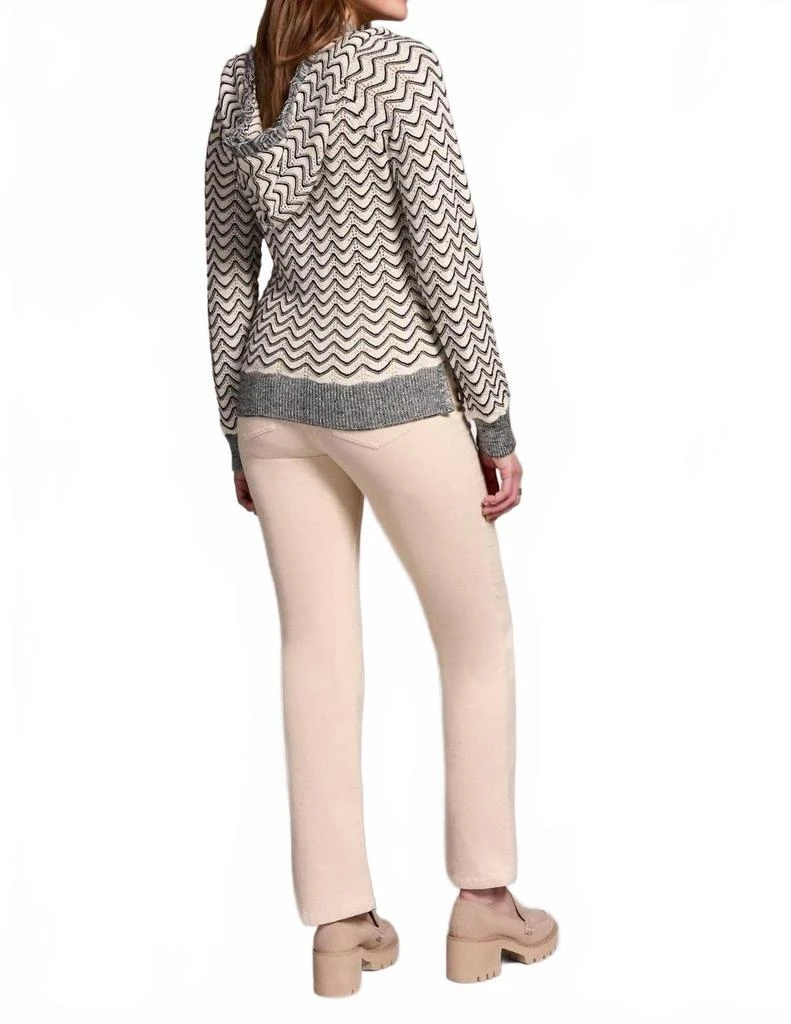 Tribal Fringe Long-Sleeve Hooded Sweater In H Charcoal 3