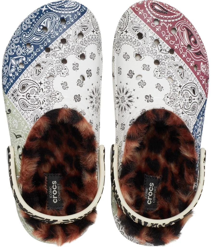 Crocs Kids Zappos Print Lab: "Gone Wild" Classic Lined Clog (Little Kid/Big Kid) 2