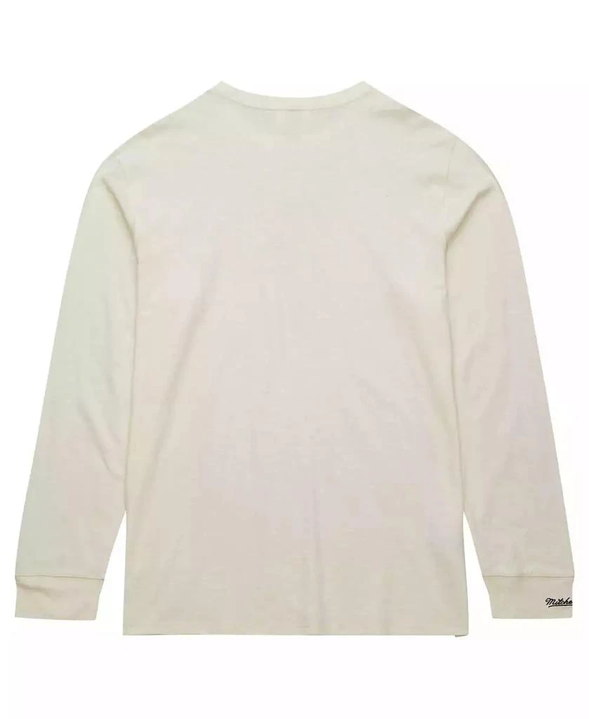 Mitchell & Ness Men's Cream Vancouver Grizzlies Hardwood Classics Vintage-like Long Sleeve T-Shirt 2