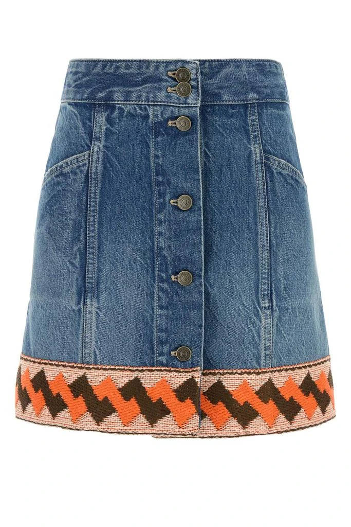 Valentino Denim Mini Skirt 1