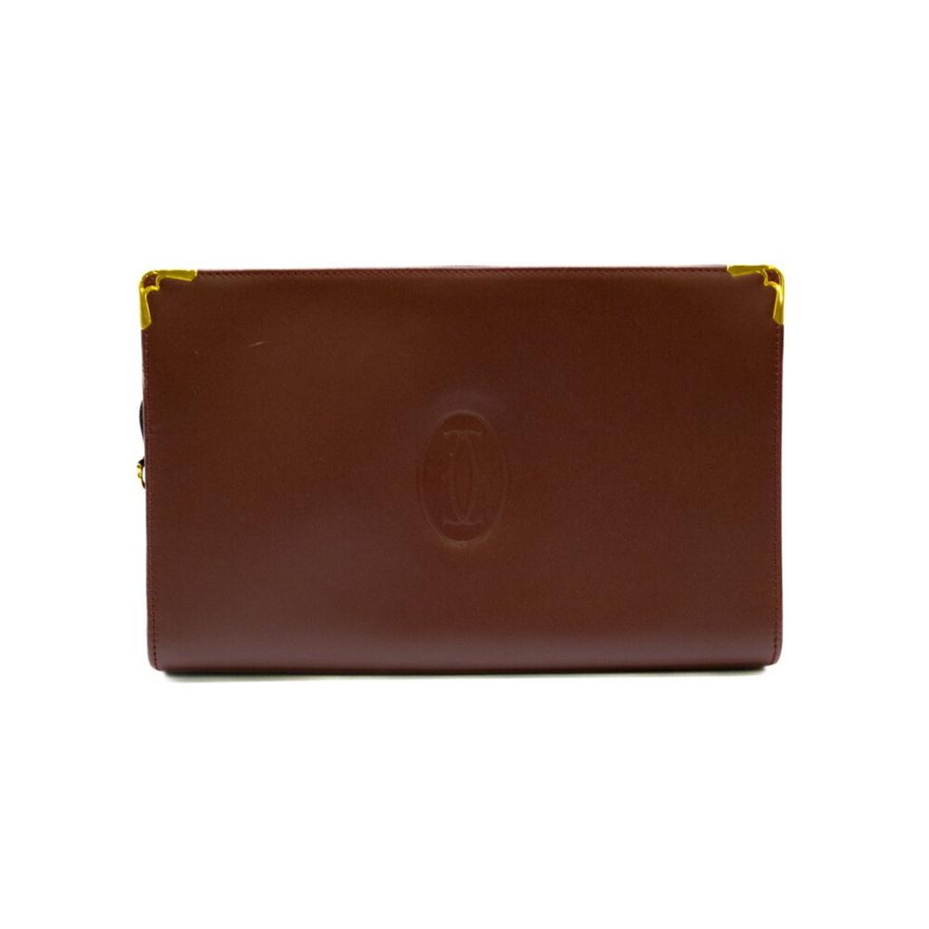 Cartier Color Leather Clutch Bag (Pre-Owned)