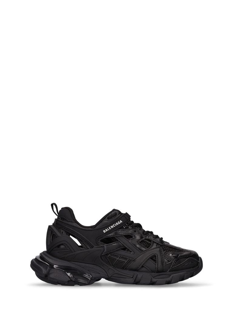 BALENCIAGA Track.2 Faux Leather Lace-up Sneakers