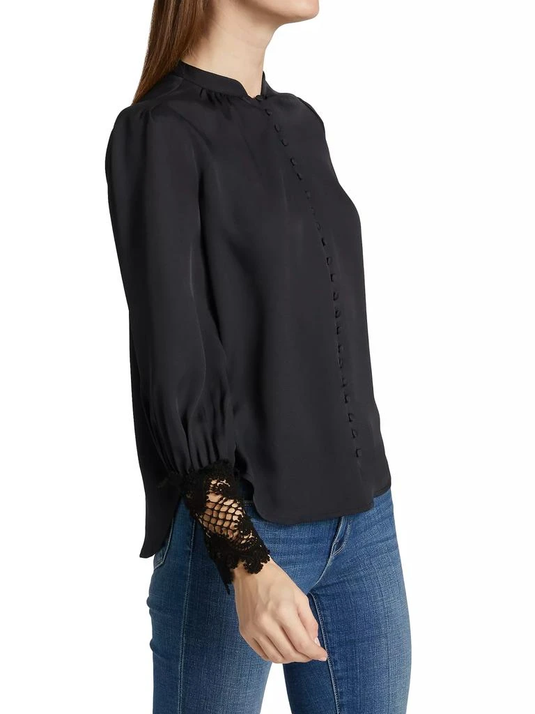 L'Agence Ava Lace Cuff Blouse 4