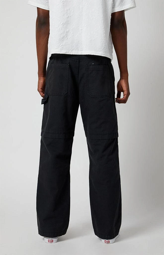 PacSun Black Baggy Carpenter Cargo Pants 4
