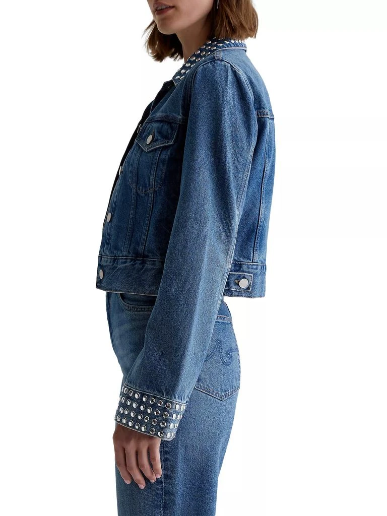 AG Jeans Isa Studded Denim Jacket 5