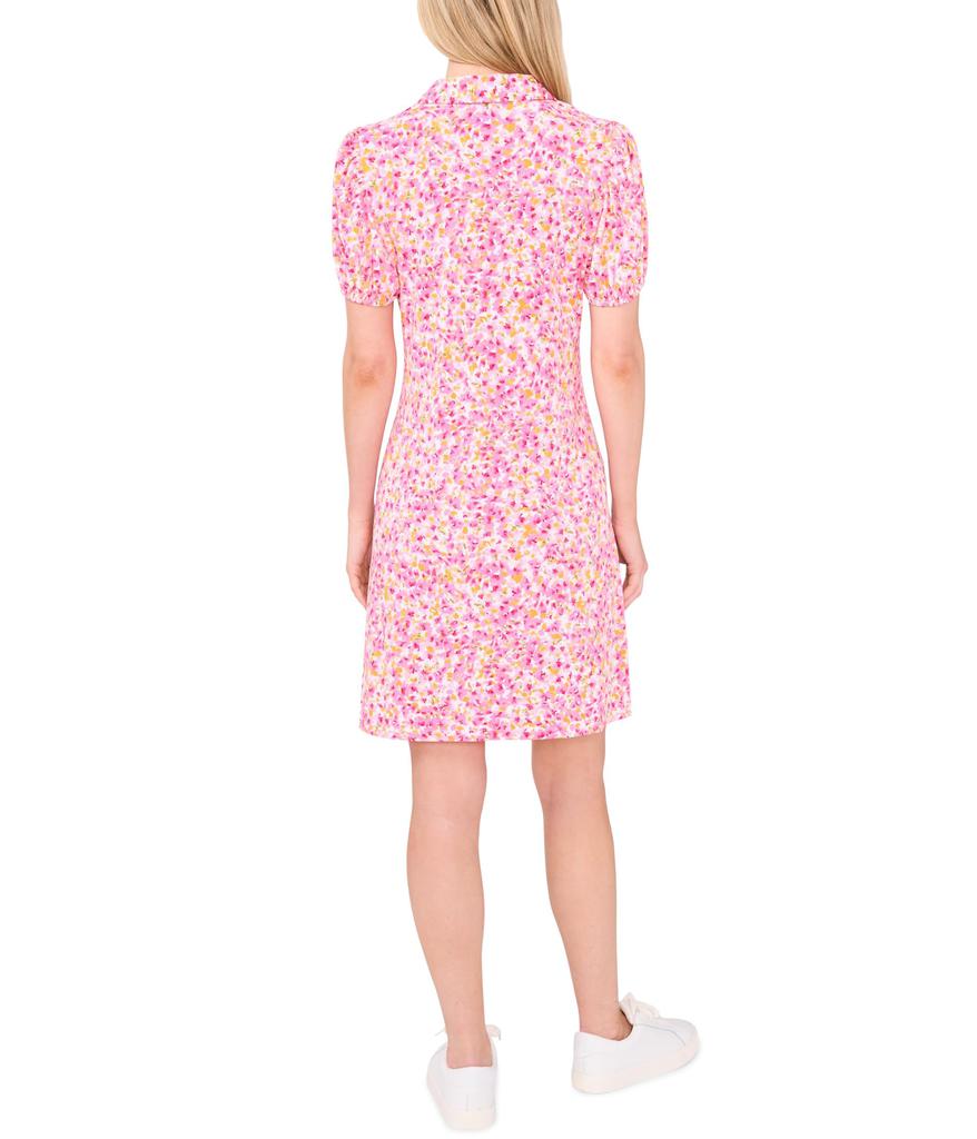 CeCe Printed Polo Knit Dress