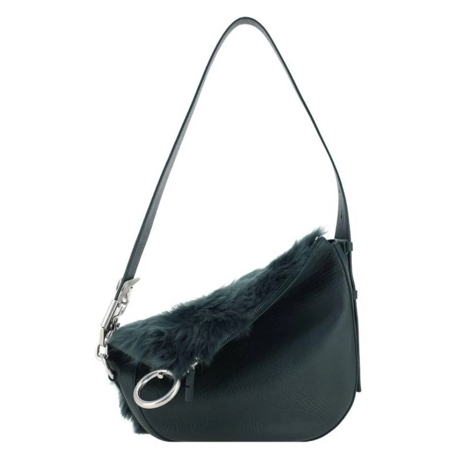 Small Knight Shearling Zipped Shoulder Bag