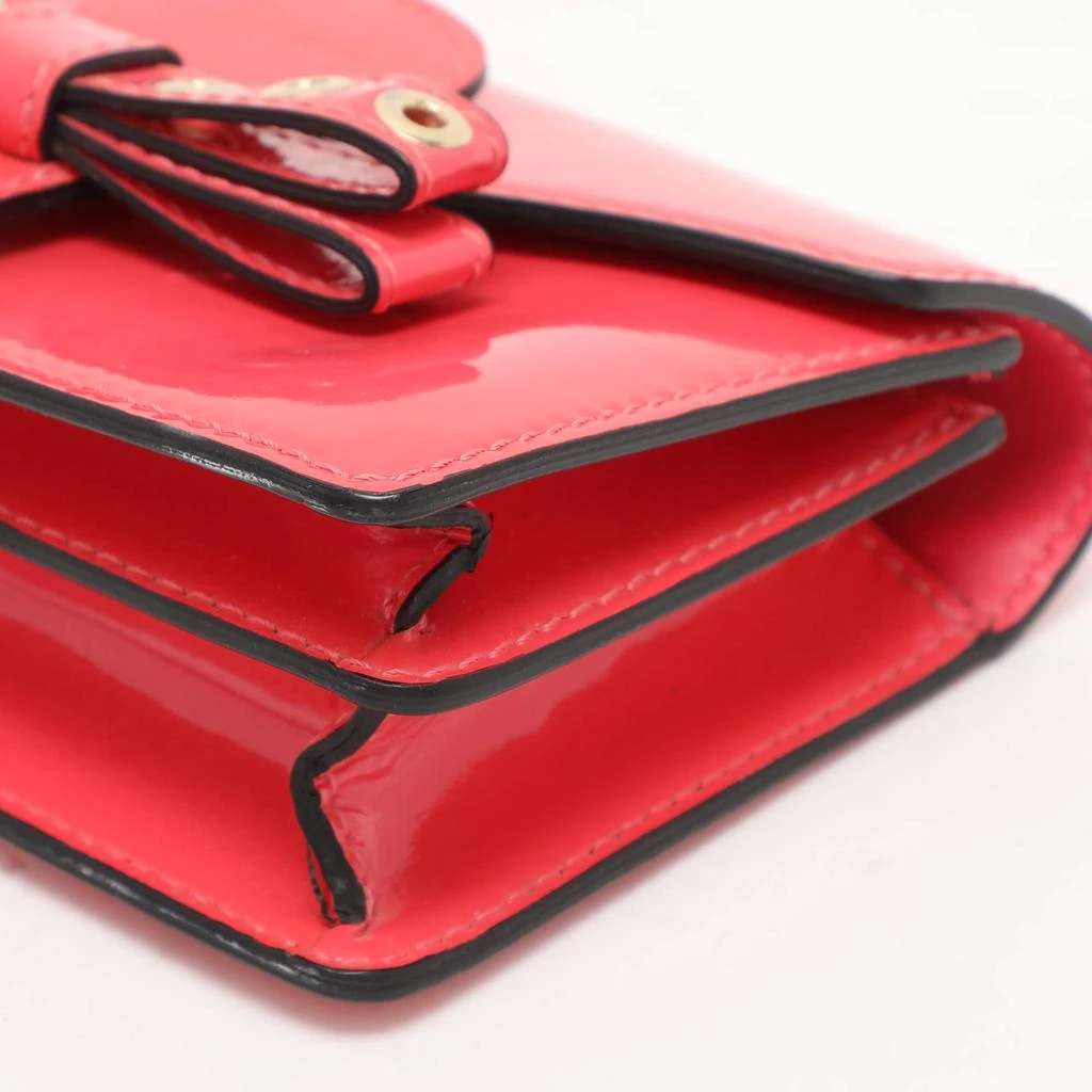 RED Valentino RED Valentino Red Patent Leather Bow Clutch Bag 15