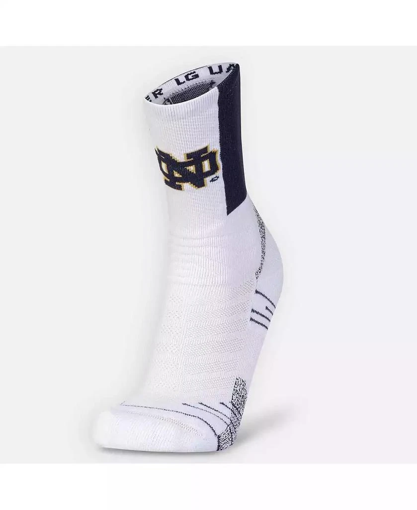 Under Armour Men's White Notre Dame Fighting Irish Playmaker Crew Socks 2