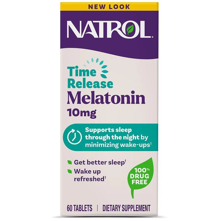 Natrol 10mg Time Release Melatonin Tablets Unflavored 1
