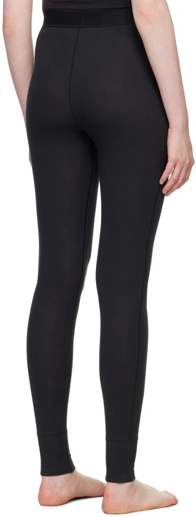 SKIMS Black Cotton Rib Leggings 3